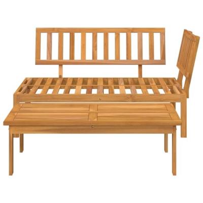 2-delige Loungeset pallet massief acaciahout - thumbnail