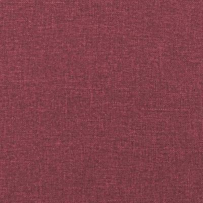 2-delige Loungeset met kussens stof wijnrood