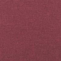 2-delige Loungeset met kussens stof wijnrood - thumbnail