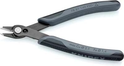 Knipex Elektronicazijsnijtang | lengte 140 mm | facet nee | gebruineerd | 1 stuk - 78 61 140 ESD 78 61 140 ESD - thumbnail