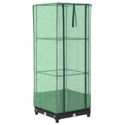 VidaXL Plantenbak verhoogd met kashoes 40x40x123 cm rattanlook