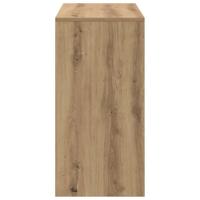 Bureau artisanaal eikenkleurig 90 x 37,5 x 75 cm Bewerkt hout - thumbnail