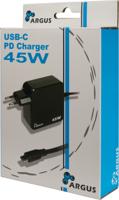 Inter-Tech PD-2045 USB-oplader 45 W Zwart Binnen - thumbnail