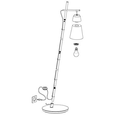Eglo VloerlampCanterras zwart - 99547
