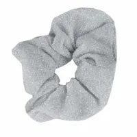 Mondoni Glitter Scrunchie zilver maat:-leeg- - thumbnail