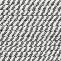 VidaXL Opbergmand ø 40x25 cm katoen grijs en wit - thumbnail