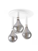 Light depot - plafondlamp Drip rond 3 lichts - wit - Outlet - thumbnail
