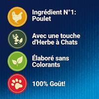 Felix Naturally Delicious met kip en vleugje kattenkruid snacks 180 g - thumbnail