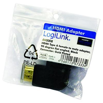 LogiLink AH0008 kabeladapter/verloopstukje HDMI haaks links