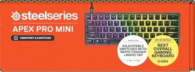 Steelseries Apex Pro Gen 3 Mini Hall-effect toetsenbord Steelseries Apex Pro Gen 3 Mini Hall-effect toetsenbord