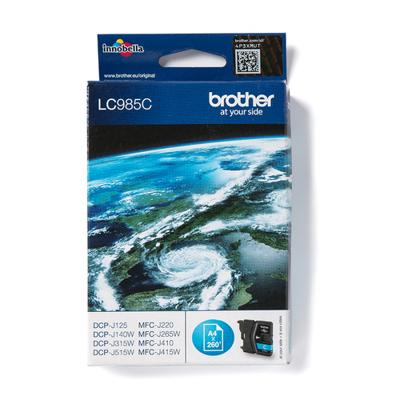 Originele inktcartridge Brother LC985C Cyaan - thumbnail