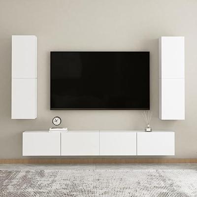 VidaXL Tv-meubel 30,5x30x110 cm bewerkt hout wit