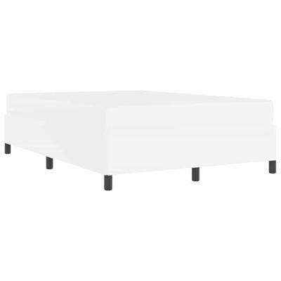 Bedframe met matras met matras Wit 140 x 200 cm Kunstleer