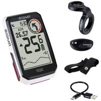 Sigma Rox 4.0 + Set HR Fietscomputer GPS - Wit - thumbnail