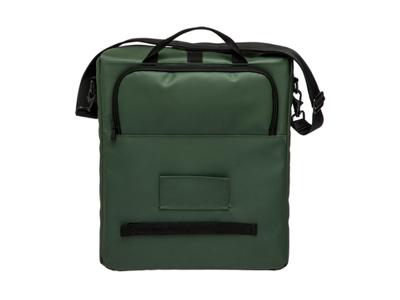 Newlooxs Odense single fietstas - waterafstotend - 17,5l - zwart/groen - thumbnail