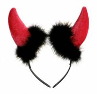 Duivelsoren Diadeem rood - thumbnail