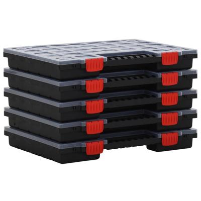VidaXL Assortimentsdozen 5 st 40x30x5 cm polypropeen