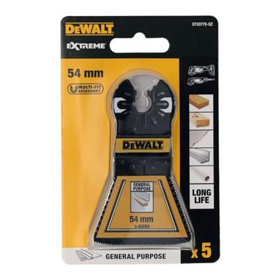 DeWALT DT20775 Multitool zaagblad BiM 3-zijdig 54mm VE=5 - thumbnail