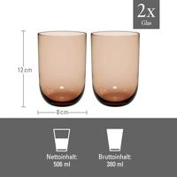 LIKE BY VILLEROY & BOCH - Like Clay - Longdrinkglas 0,45l set/2 - thumbnail