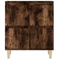 Dressoir 60x35x70 cm bewerkt hout gerookt eikenkleurig - thumbnail