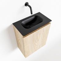 MONDIAZ TURE 40cm toiletmeubel washed oak. EDEN wastafel urban midden geen kraangat - thumbnail