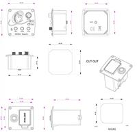 Ortega MAGUSPRO/G akoestische gitaar voorversterker met tuner - thumbnail