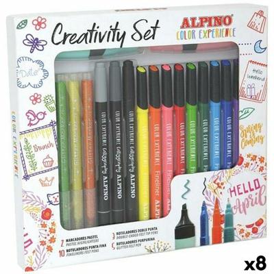 Set Viltstiften Alpino CREATIVITY COLOR EXPERIENCE Multicolour 20 Onderdelen (8 Stuks)
