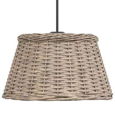 VidaXL Plafondlampenkap ø50x30 cm wicker bruin VidaXL Plafondlampenkap ø50x30 cm wicker bruin