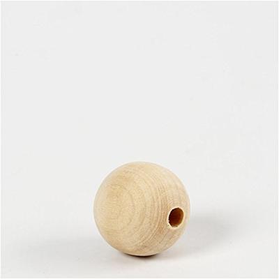 Creativ Company Houten kraal, d 60 mm, gatgrootte 9 mm, 3 stuk/ 1 doos