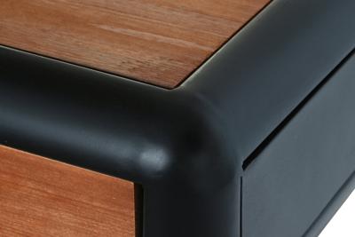 Wandtafel DKD Home Decor Zwart Natuurlijk Donkerbruin Donker grijs Metaal Spar 120 x 50 x 77 cm