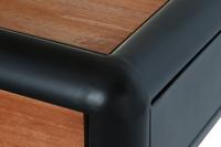 Wandtafel DKD Home Decor Zwart Natuurlijk Donkerbruin Donker grijs Metaal Spar 120 x 50 x 77 cm - thumbnail