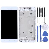 TFT materialen LCD-scherm en Digitizer met Frame voor Vivo X6(White) - thumbnail