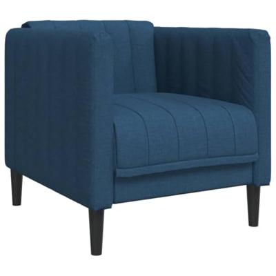 3-delige Loungeset stof blauw