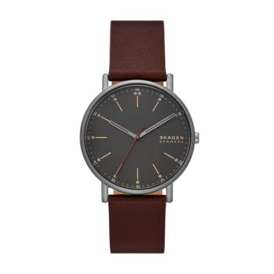 Horlogeband Skagen SKW6860 Leder Bruin 20mm