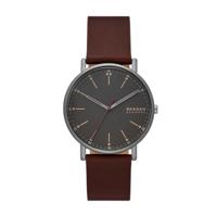 Horlogeband Skagen SKW6860 Leder Bruin 20mm - thumbnail
