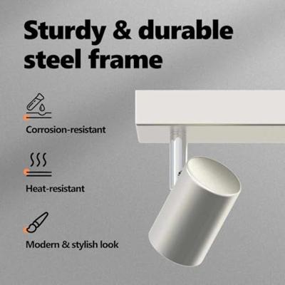 VidaXL Plafondspot met schijnwerpers nikkel 26 x 6,5 x 11,5 cm metaal