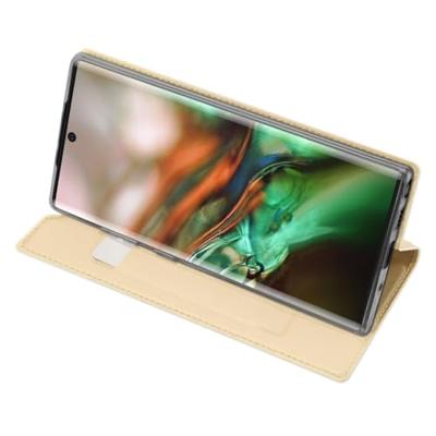 Dux Ducis - pro serie slim wallet hoes - Samsung Galaxy Note 10 - Goud Dux Ducis - pro serie slim wallet hoes - Samsung Galaxy Note 10 - Goud