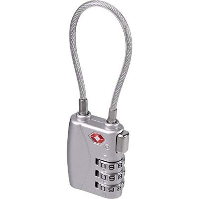 Sygonix SY-5044450 Kabelslot 33 mm TSA Zilver Cijferslot