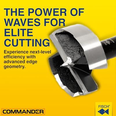 Fisch-Tools Houtboor | d. 30 mm totale lengte 90 mm | schacht-d. 8 mm | 1 stuk - 031703000 031703000 Fisch-Tools Houtboor | d. 30 mm totale lengte 90 mm | schacht-d. 8 mm | 1 stuk - 031703000 031703000