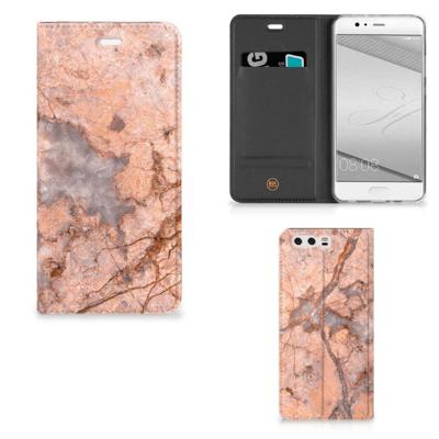 Huawei P10 Plus | Standcase | Marmer Oranje