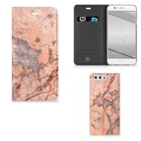 Huawei P10 Plus | Standcase | Marmer Oranje - thumbnail