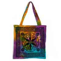 Tote Bag Katoen - Lotus met Dansers (45 cm) - thumbnail