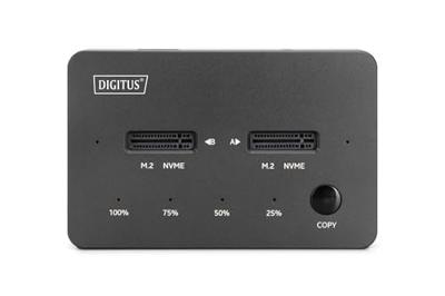 Digitus DIGITUS - NVMe Klonstation USB3.1 Gen2 Typ-C NVMe M.2 SSD Gehäuse USB-C dockingstation