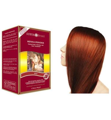Surya Brasil Henna haarverf poeder rood 50 Gram