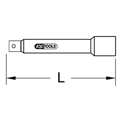 KS Tools 962.1450 9621450 Verlenging Aandrijving 1/4 (6.3 mm) 55 mm 1 stuk(s)
