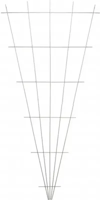 Metalen klimrek V-vorm recht verzinkt