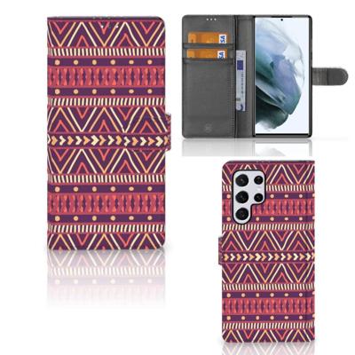 Samsung Galaxy S22 Ultra | Telefoon Hoesje | Aztec Paars Samsung Galaxy S22 Ultra | Telefoon Hoesje | Aztec Paars