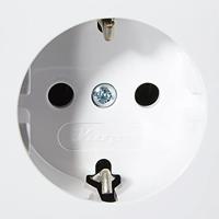 KOPP - Wandcontactdoos - Standard - Opbouw - 1-voudig Stopcontact - Randaarde - Arctic Glans Wit - thumbnail