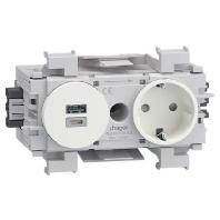Hager GS16019016 Stopcontact voor Accessoires voor elektroplintsysteem Verkeerswit 1 stuk(s)
