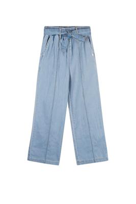 NoNo zomer palazzo broek meisjes - denim blauw - Sayla